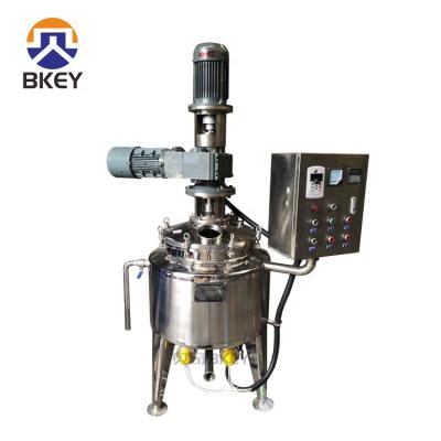 China Hot Sale 100L Stainless Steel Mixer Tank Liquid Electric Heating Mixing Tank With Agitator for sale