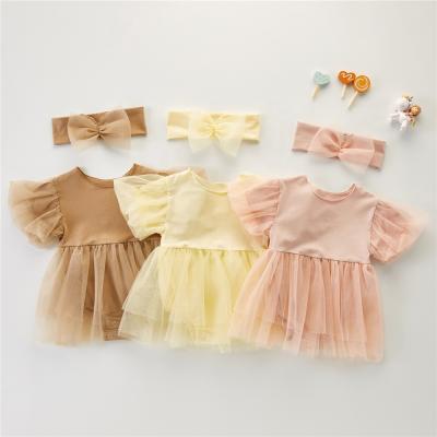 China Princess Baby Girl Dresses Cotton + Newborn Clothes 1st Birthday Girl Romper Baby Wedding Party Dresses Infant Christening Dress for sale