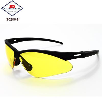 China ANSI Z87.1 and CE EN166 S0206-N Safety Spectacle Safety Glasses for sale