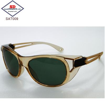 China SAT009 safety spectacle eye protection glass safety glasses for sale