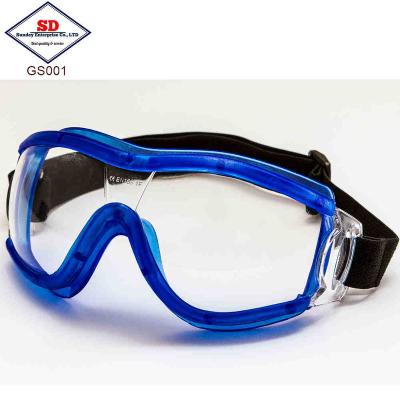 China ANSI Z87.1 and CE EN166 Standard Safety Glass Safety Goggle GS001 for sale