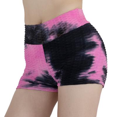 China Breathable Hip Lifting Fitness Running Bottoming Yoga Pants Crashed! crack! last textured shorts gym fitness sports tie dye shorts for sale