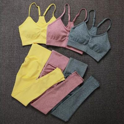 China Breathable Wholesale Yoga Set Custom Wear Seamless Yoga Set Gym Yoga Set For Men Women Fashion for sale