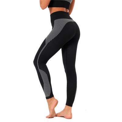 China Breathable Stretch Sweat Tights Jogging Yoga Leggings High Waist Fitness Gym Wear Sports Pants Athletic Leggings Women for sale