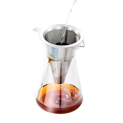 China WITH LID good quality leak proof cold brew reusable coffee maker filter 304 stainless steel coffee maker machine for sale