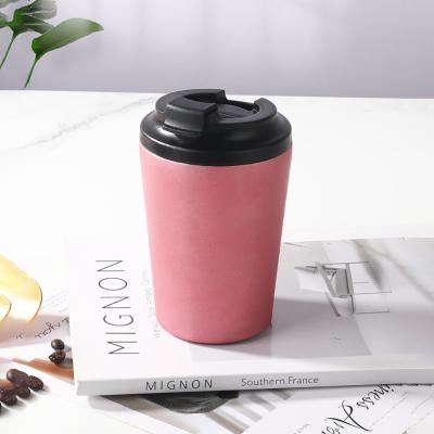 China Sustainable Outdoor Camping Tumbler Travel Double Layer Stainless Steel Coffee Mug With Lid for sale