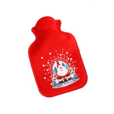 China 2022 Amazon Plush Cover Winter Water Bag Thickened Warm Rubber Bottle Handbag PVC Hot Water Continuation Fill Hot Water Bag for sale