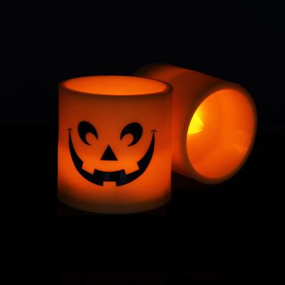 China Party Props Led Grimace Candle Halloween Wish Flameless LED Candle Battery Operated For Halloween Home Decoration for sale