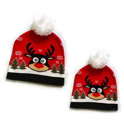 China Christamas Willthy Decoration Customized Logo And Size High Quality Christmas Santa Hat With Plush Pom-pom for sale