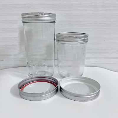 China 4oz 8oz 12oz 16oz 32oz Wide Mouth Stocked Glass Mason Jar With Lid For Food Storage Mason Jars Provide Customized Services for sale