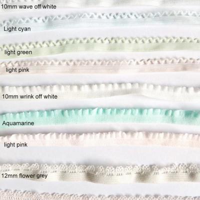 China 10mm elastic high quality bra strap picot seam elastic bands for underwear for sale