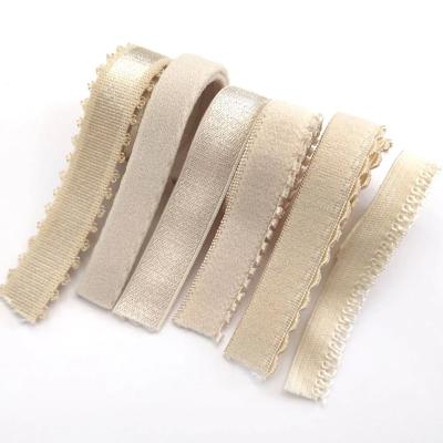 China Elastic beige elastic with the small minimum in stock for sale