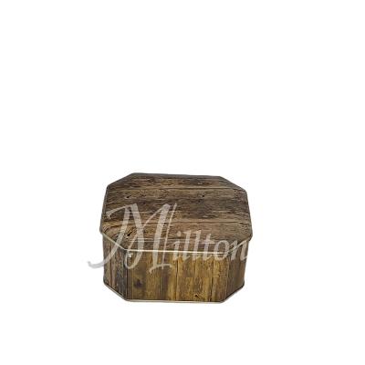 China Grain Tin Chocolate Box Octagonal Wooden Food for sale