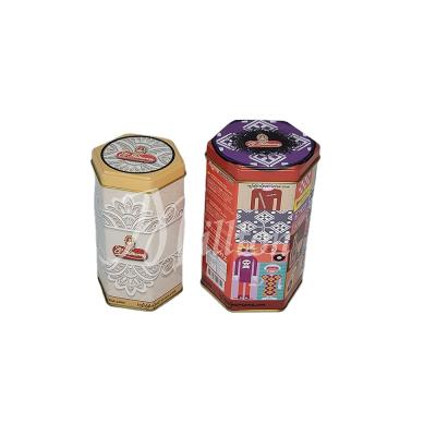 China Food Tin Candy Tin Metal Can hexagonal for sale