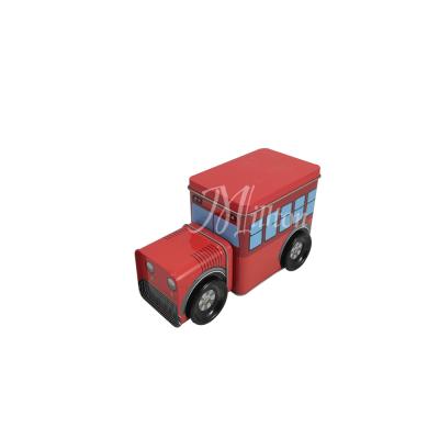 China Food Truck Shape Tin Metal Car Shape Box Child Tin Can for sale