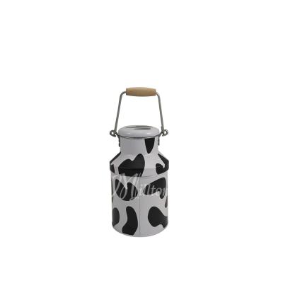 China Gift & Wooden Craft Metal Tin Milk Churn Tin With Handle Metal Can Metal Tin Tin Box for sale