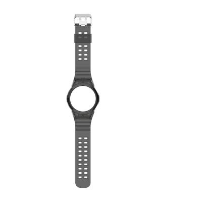 China New plastic factory glacier color transparent watch strap, watch strap, waterproof plastic strap for sale