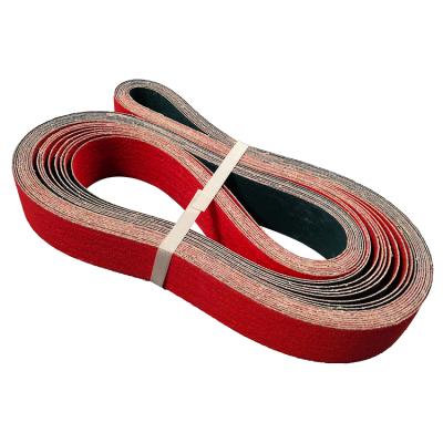 China Durable Pure Y-Weight Hard Cloth Ceramic Coating 2*83inch Belt 50x2100mm Abrasive Sanding Belts Polishing Casting Hard Metal for sale