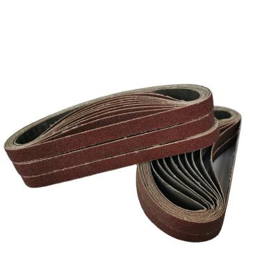 China 10x330mm gxk51-p Aluminum Oxide Emery Cloth Sanding Belts Grinding Effective Abrasive Belts For Metal Wood for sale