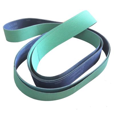 China Durable 50*2100mm J-weight 2*83inch Cloth Aluminum Oxide Soft Abrasive Sanding Belt for sale