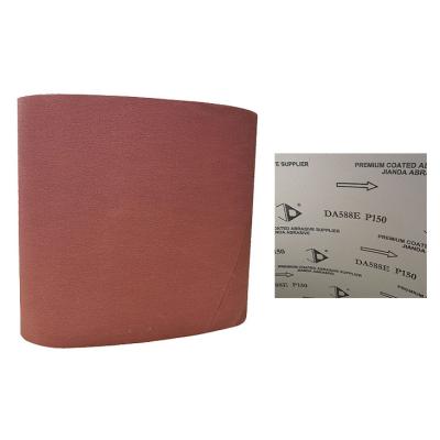 China Fiberboard 625*1560mm Customized Size E-weight Paper Base Belt Sand Paper Sanding Belt For Floor Leather Grinding Furniture for sale