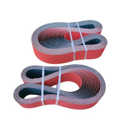 China Ceramic Coating Sandpaper Grit36 Durable Abrasive Belt for Grinding Hard Material Casting Sanding Belt for sale