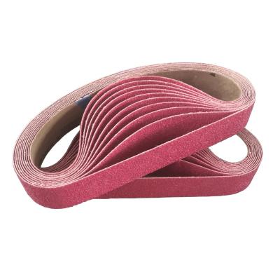 China Waterproof Customized Size Zirconia-Alumina Y-Weight Cloth Sanding Belts Sanding Belts For Polishing Steel for sale