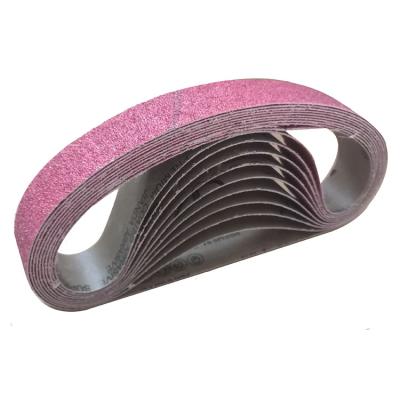 China 43*750mm Y-Weight Aluminum-Cloth Hard Zirconia Mixed Metal Abrasive Sanding Belt For Stainless Steel for sale