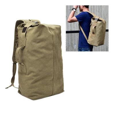 China Fashion Factory Hot Selling Custom School Hiking Large Backpack Canvas Sport Luggage Travel Duffel Bag For Men for sale