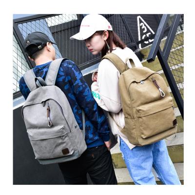 China Durable Multifunctional Cheap Vintage Custom Sports Canvas Travel College Casual School Other Backpack Bag 2021 for sale