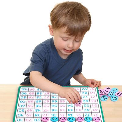 China Magnetic 1-100 Number Teaching AIDS Number Sense Training Montessori Toys KY10 for sale