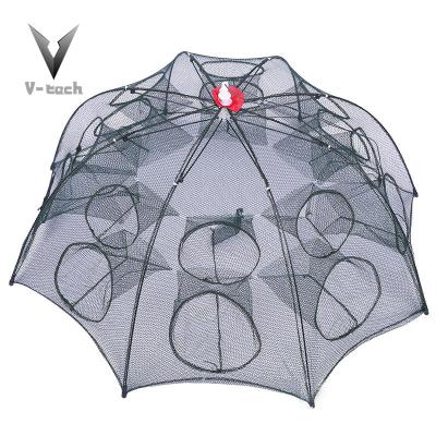 China Professional Shrimp Fishing PE Net 4/6/8/10/10/16/20 Holes Umbrella Fishing Trap for sale