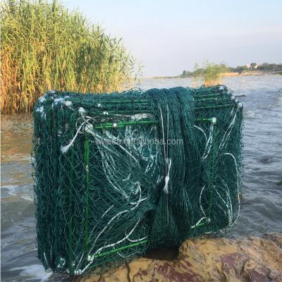 China Anhui Large Frame Size 8m PE Knotted Lobster Net Fishing Traps for sale