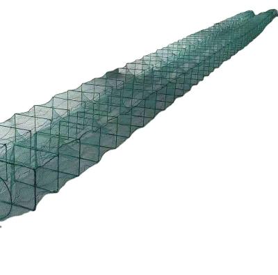 China Cheap Folding Lobster PE Lobster Shrimp Trap With Steel Frames for sale