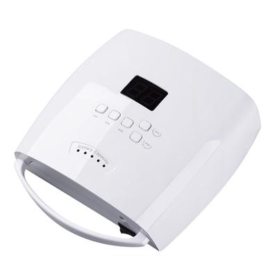 China ABS OEM 48W Rechargeable Nail Lamp White Portable Lamp With Handle Storage Battery UV Led Nail Dryer Lamp for sale