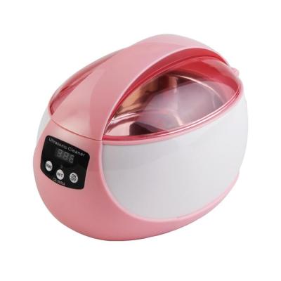 China Easy Apply Glass Portable Ultrasonic Jewelry Household Cleaner 750ml Bath Machine Automatic Cleaning Cleaner CE-5600A for sale