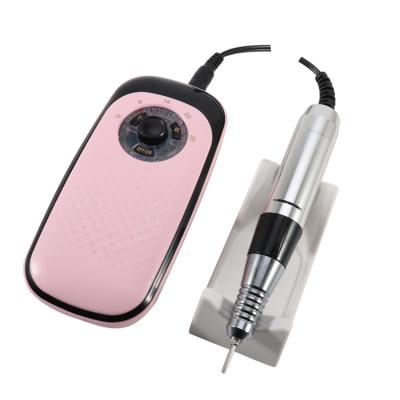 China High Quality Rechargeable Nail Art Salon M7 Nail Drill 35000 RPM Pink Nail Drill Machine for sale