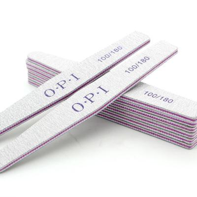 China High Quality Professional Nail Salon Nail Files 100/180 180/240 80 100 180 240 Nail Art Salon Manicure Pedicure Tools for sale