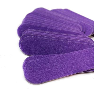 China New 100pcs Mini Nail File Buffer Purple Hand Arm Nail Manicure Rest Fashion Sanding Nail Files Protect File Manicura Polishing Wood Wholesale Para de limas for sale