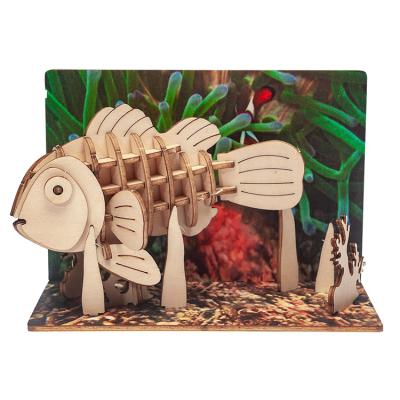 China Multifunction Postcard Puzzle 3d Laser Cut And Wood UV Print Customized for sale