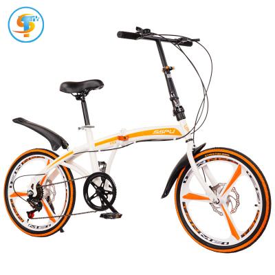 China Factory Wholesale Popular 20 Inch Aluminum Frame Female Travel Folding Bikes Foldable Bicycles for sale