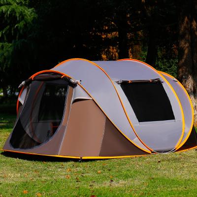 China Diagonal Tethering Type Quick Automatic Pop Up Family 3-4 Person House Outdoor Sport Camp Tent for sale