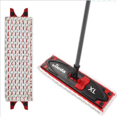 China New Design Vileda XL Ultramat Broom Pad Fit Vileda XL Ultramat Red Lazy Flat Pad Viable Color Rectangle 53x14cm Microfiber Mop Pad for sale