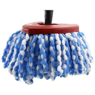 China Viable Blue Color Replacement Mop Head For Vileda Mop Replacement Microfiber Spinning Mop Easy Cleaning Head Refill for sale