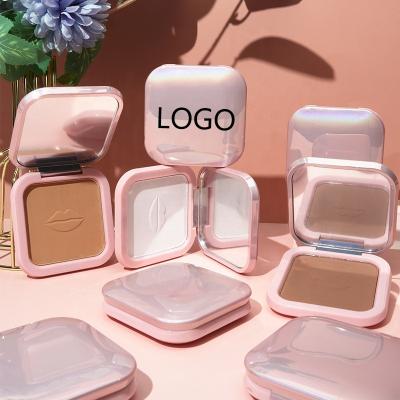 China Waterproof Private Label Pearl Custom Case Rose Pink High Dye Makeup Cosmetics Dye Pressed Contour Powder for sale