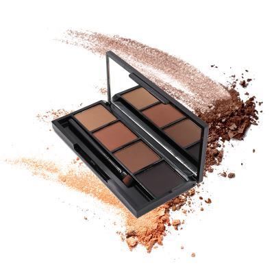 China Long Lasting Private Label Cruetly Eyebrow Powder Palette Custom Free Dye Powder with Brush Palette for sale