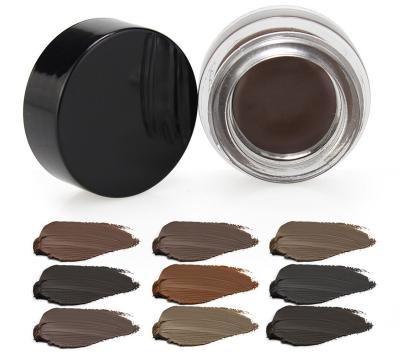 China Long Lasting Waterproof Makeup Eyebrow Cream Private Label Waterproof 10 Color Eyebrow Pomade for sale