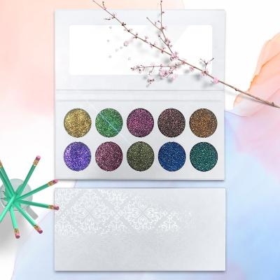 China Best Price Waterproof Eyeshadow Long Lasting Glitter Toning Eye Shadow Palette 10 Colors for sale