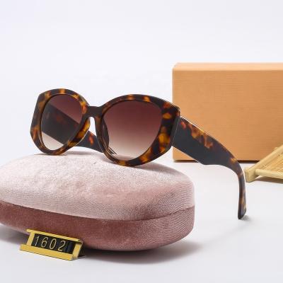 China 1603 Leopard Grain Outdoor Radiation Protection Lens Women High Fashion Sun Glasses Fashion Sun Glasses Internal High Quality2020 Luxury for sale