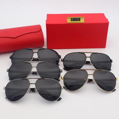 China 2022 Occhiali Pilot Unique Designer Luxury Occhiali Pilot Occhiali DA Metal Polarized Classic Women Metal Oval Unisex Sunglasses for sale